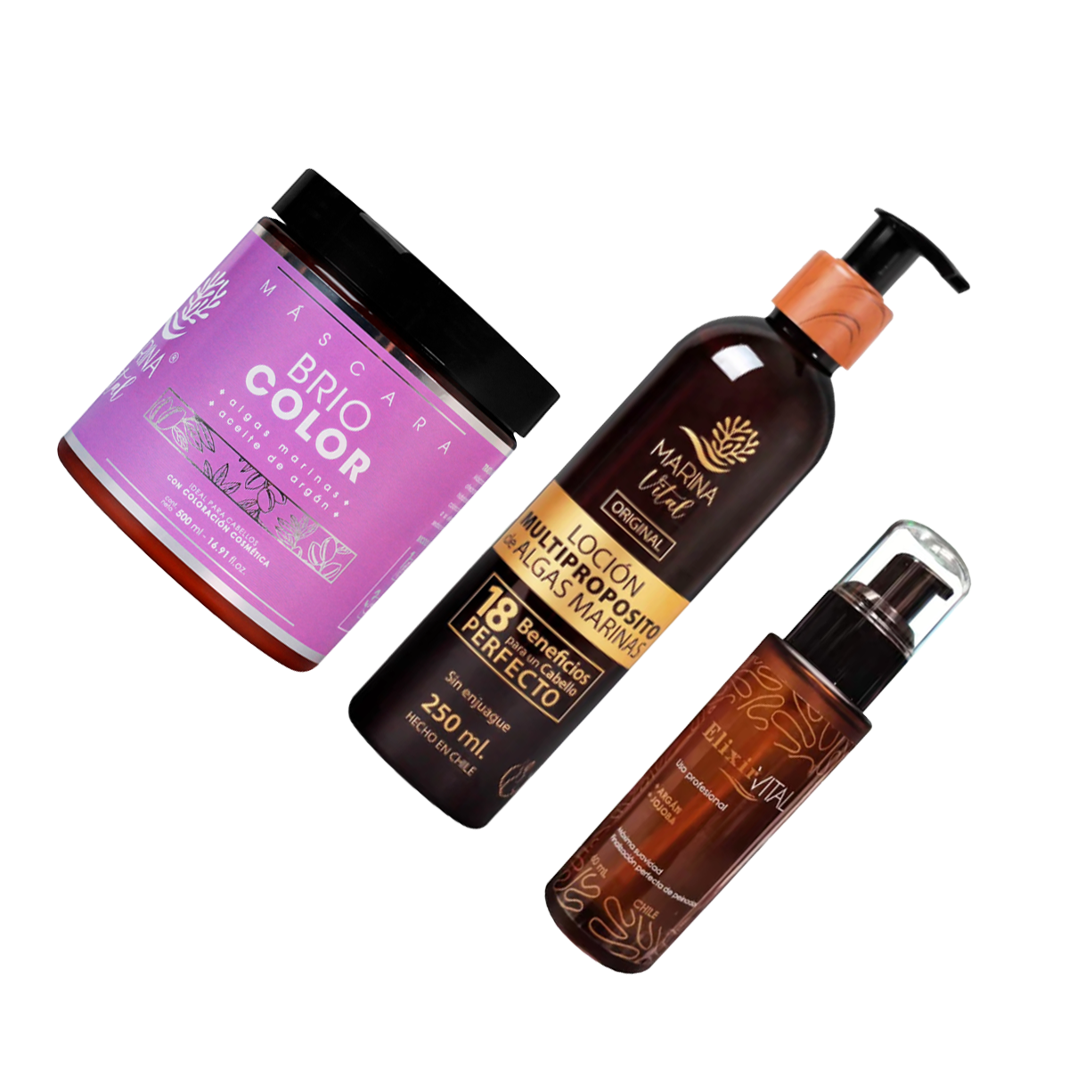 Máscara Briocolor y Loción Multi + Serum Marina Vital