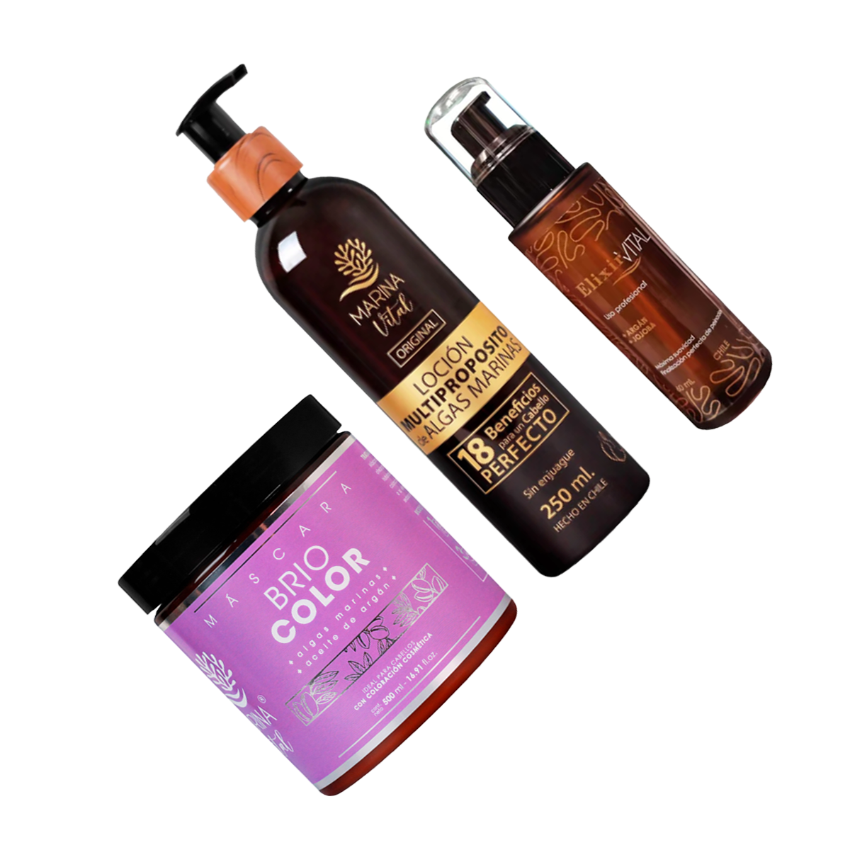 Máscara Briocolor y Loción Multi + Serum Marina Vital