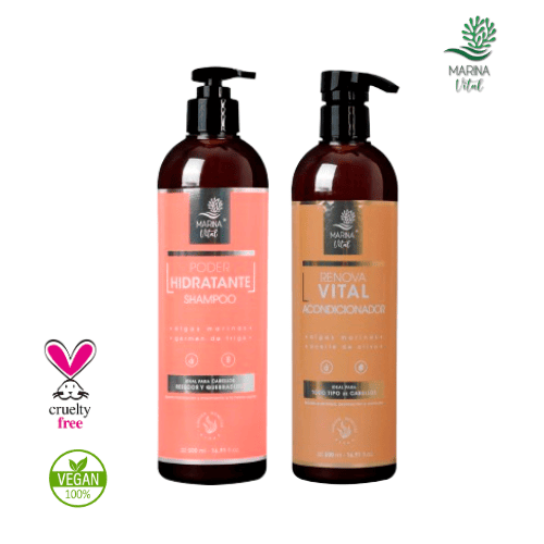 Shampoo Poder Hidratante y Acondicionador Marina Vital Kit
