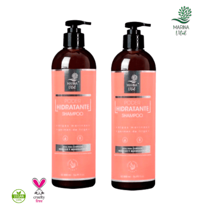 Shampoo Poder Hidratante Algas Marinas 2 prod Marina Vital