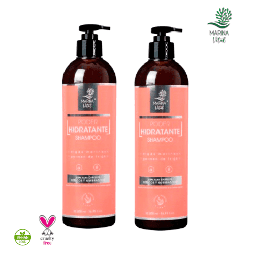 Shampoo Poder Hidratante Algas Marinas 2 prod Marina Vital