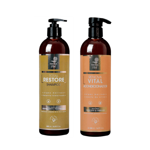 Shampoo Restaurador Y Acondicionador Pack Marina Vital