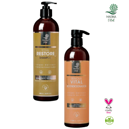 Shampoo Restaurador Y Acondicionador Pack Marina Vital