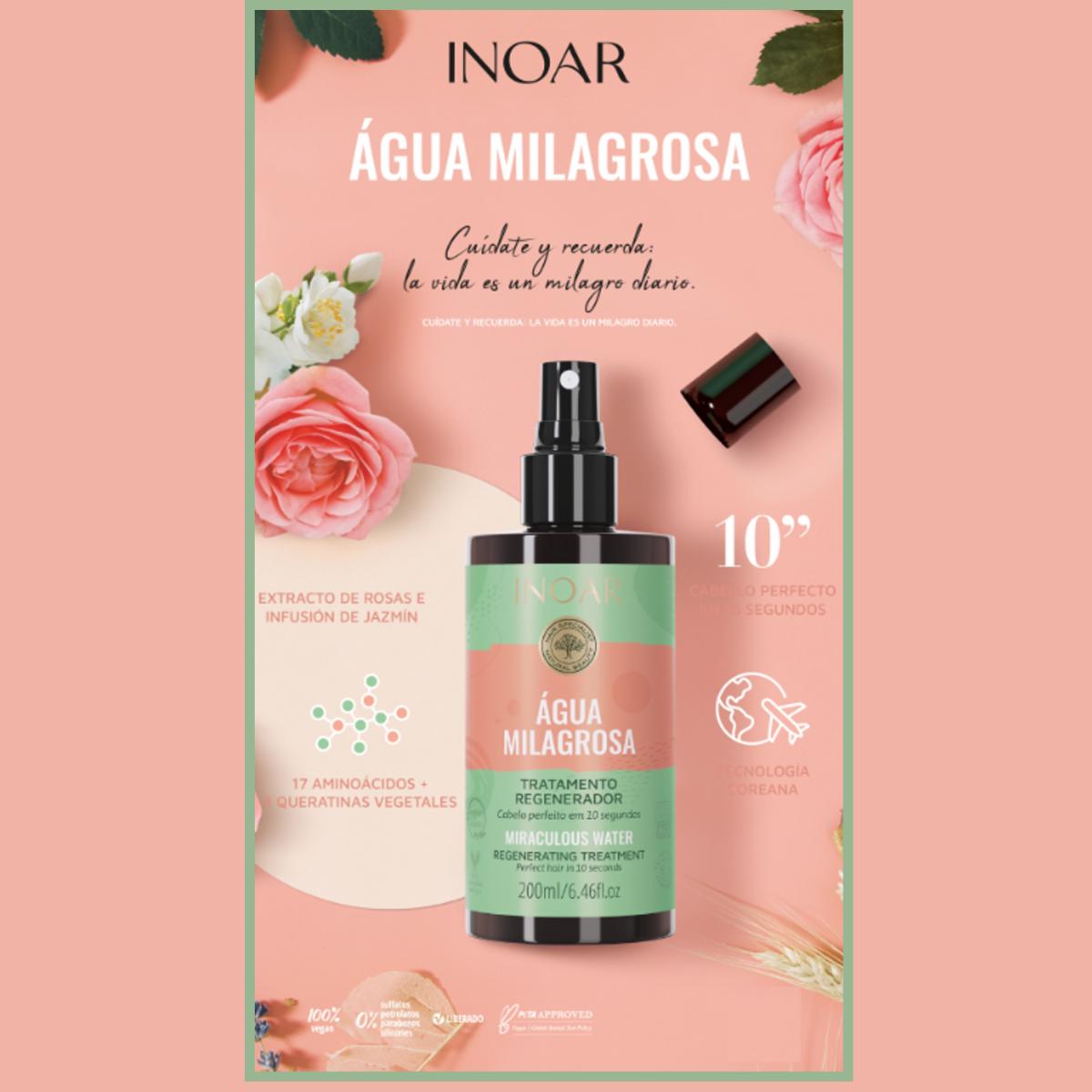 Agua Milagrosa Tratamiento Regenerador 200 ml Inoar