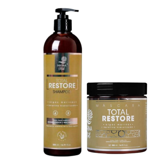 Shampoo y Máscara Total Restore Marina Vital 500 Ml C/u