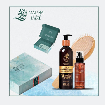 SERUM 60 ML+LOCION MULTIPROPOSITO 250 ML PACK NAVIDAD MARINA VITAL