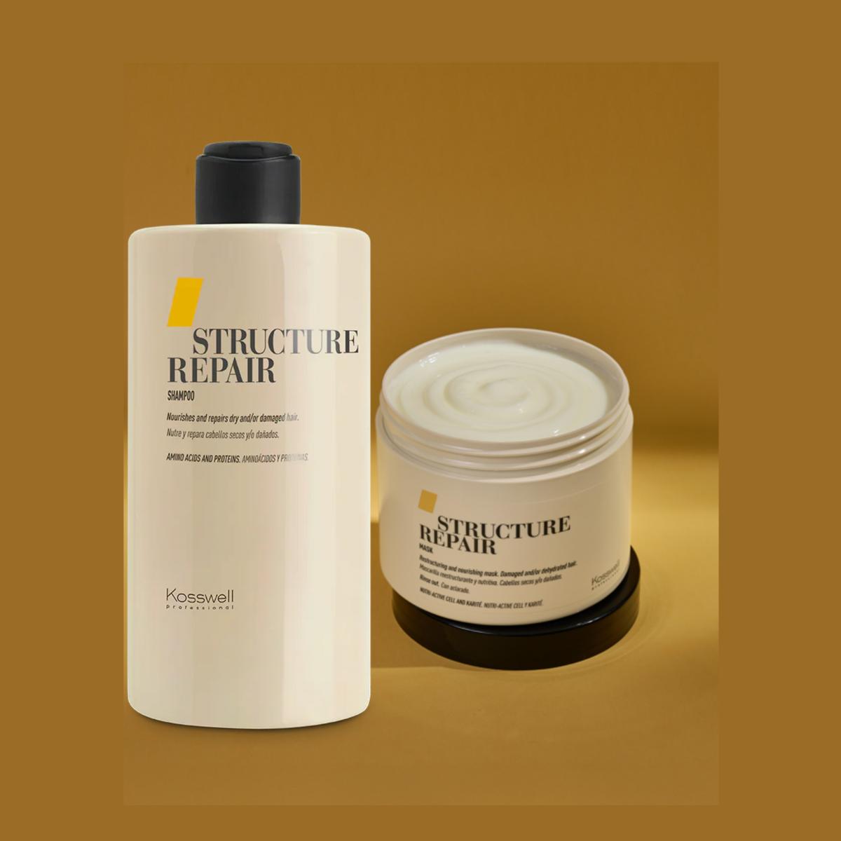 Structure Repair Shampoo y Máscara 500 ml c/u Kosswell