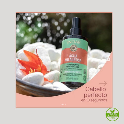 Agua Milagrosa Tratamiento Regenerador 200 ml Inoar