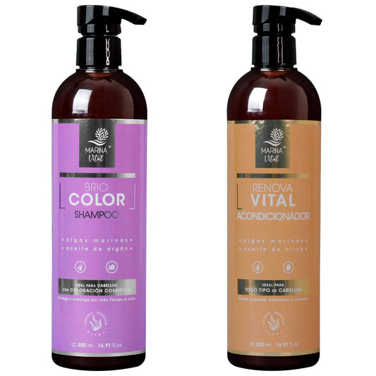 Shampoo Briocolor 500ml Y Acondicionador 500 ml Marina Vital