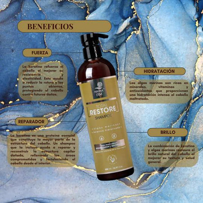 Shampoo y Máscara Total Restore Marina Vital 500 Ml C/u