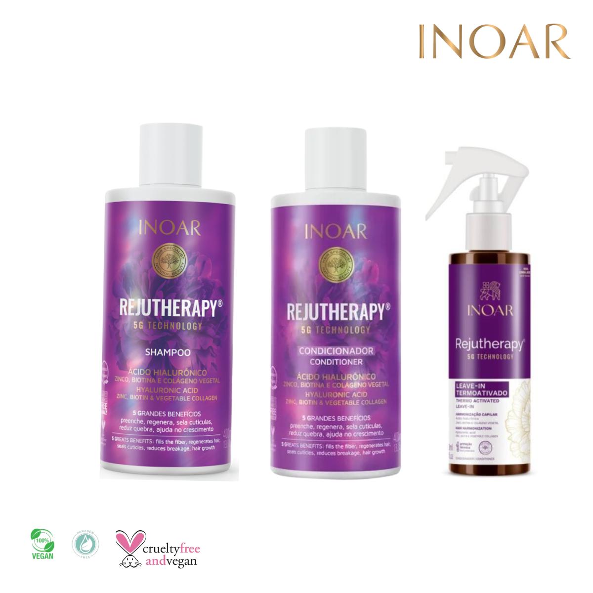 Shampoo, Acondicionador y Leave In  Rejutherapy 5G Technolog