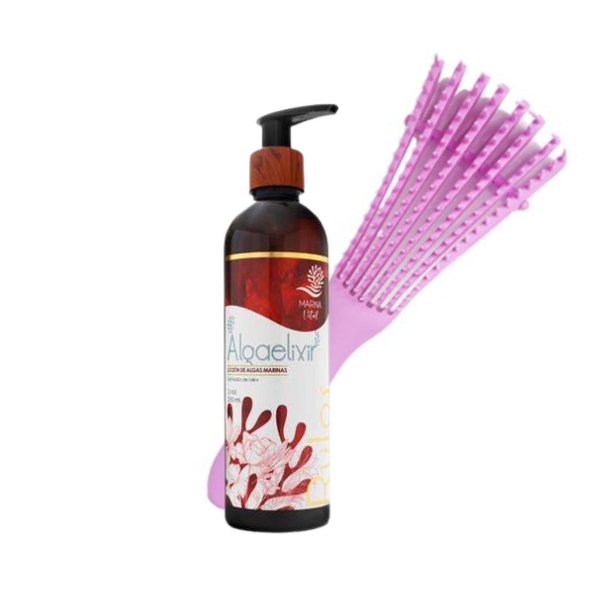 Algaelixir Ondas Y Rulos 250ml + Cepillo Cabello Rizado