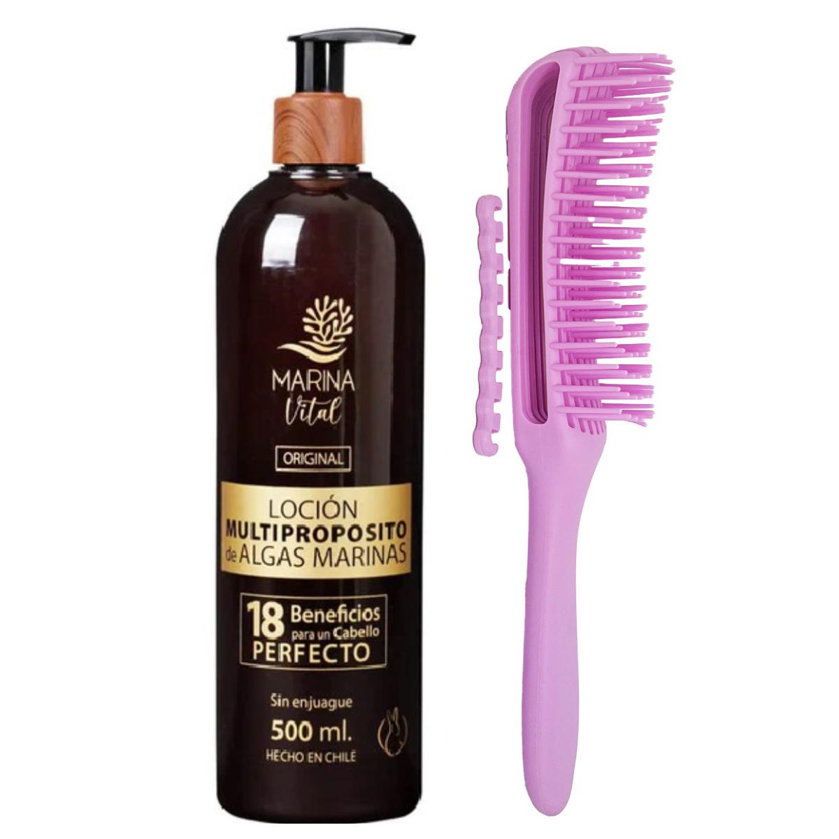 Loción Multpróposito 500 ml + Cepillo para Cabello Rizado