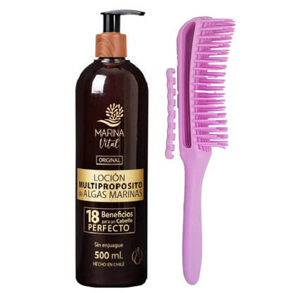Loción Multpróposito 500 ml + Cepillo para Cabello Rizado