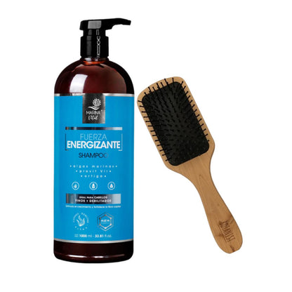 Shampoo Energizante 1000 ml + Cepillo Desenredador