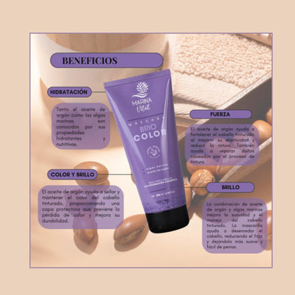 Shampoo 500 ml  y Máscara Briocolor 200 ml Marina Vital