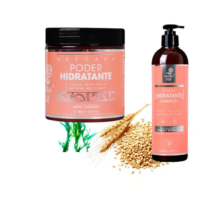 Shampoo Y Máscara Poder Hidratante Marina Vital 500 Ml C/u