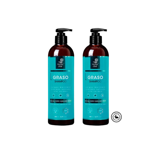 2 Shampoo Control Graso 500 Ml C/u Pack