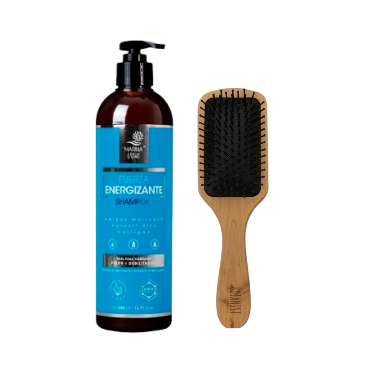 Shampoo Energizante 500 ml + Cepillo Desenredador