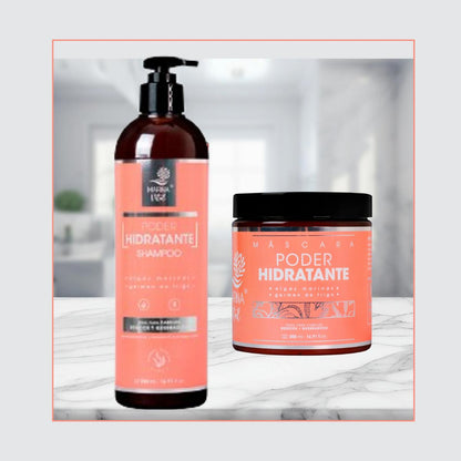 Shampoo Y Máscara Poder Hidratante Marina Vital 500 Ml C/u