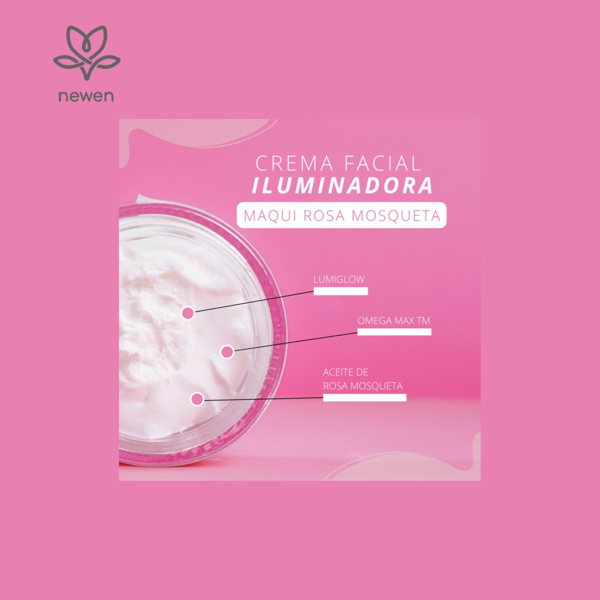 Crema Facial Iluminadora Maqui Rosa Mosqueta 50 g Newen