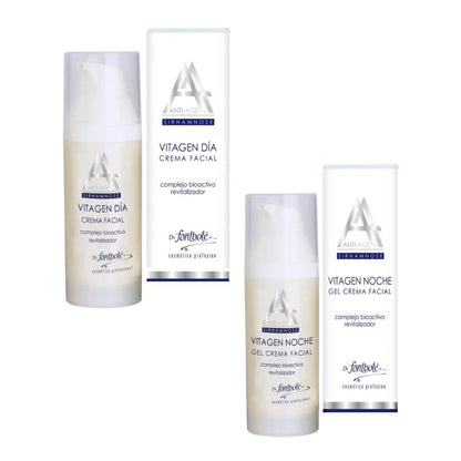 Crema Facial Dia Noche Vitagen kit 50 g c/u Dr Fontbote
