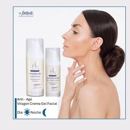 Crema Facial Dia Noche Vitagen kit 50 g c/u Dr Fontbote
