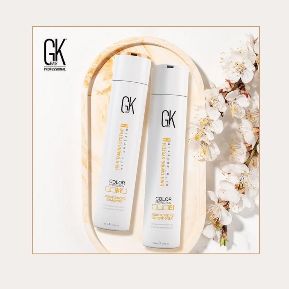 Shampoo y Acondicionador Moisturizing 300 ml c/u Gk Hair