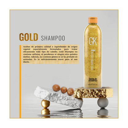 Shampoo Gold Juvexin Brillo - Hidratacion 250ml GK Hair