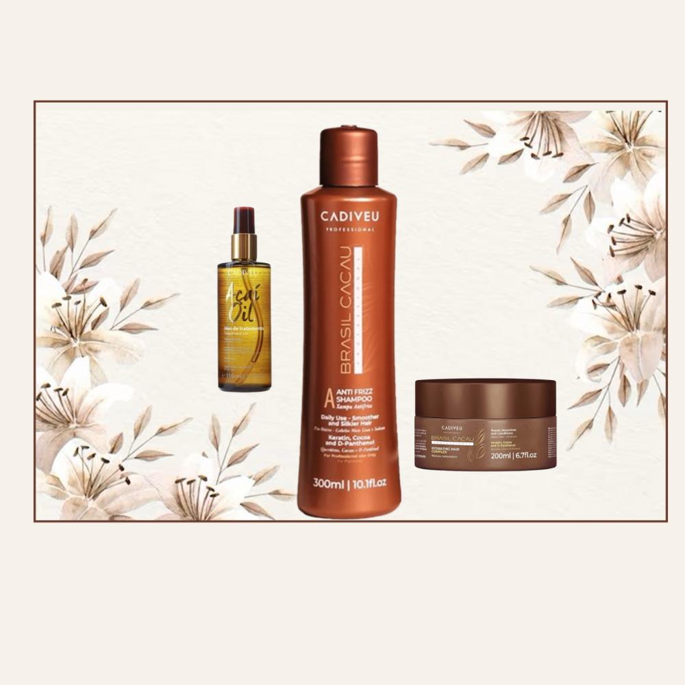 Shampoo Máscara Brasil Cacacu y Acai Oil Pack